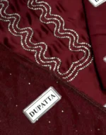 Lulusar x Hania Amir SAMAAL LONG Shamoz Silk Hand-Embellished 3-Piece Dress - Image 4